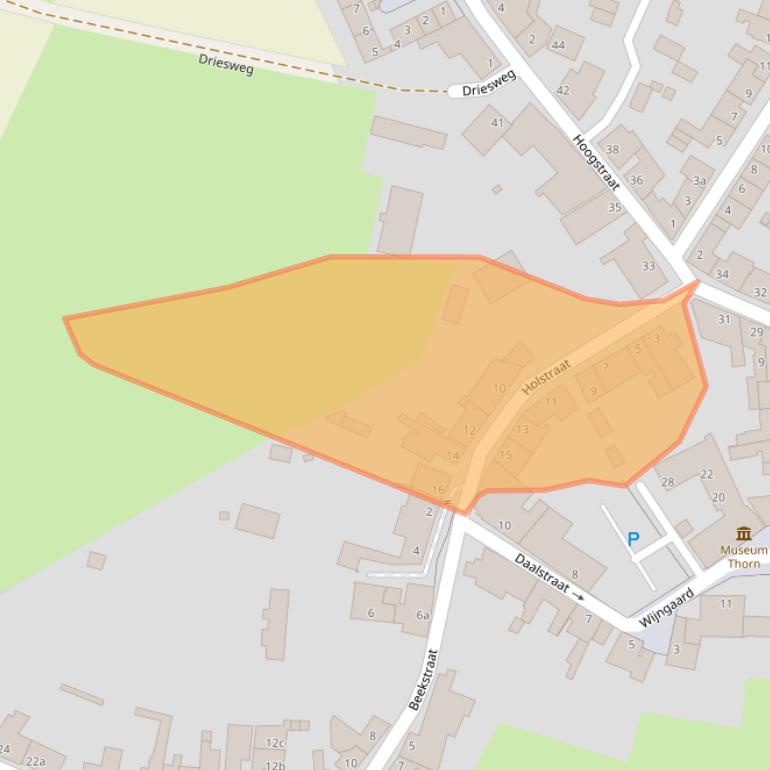 Kaart van postcodegebied 6017AC.