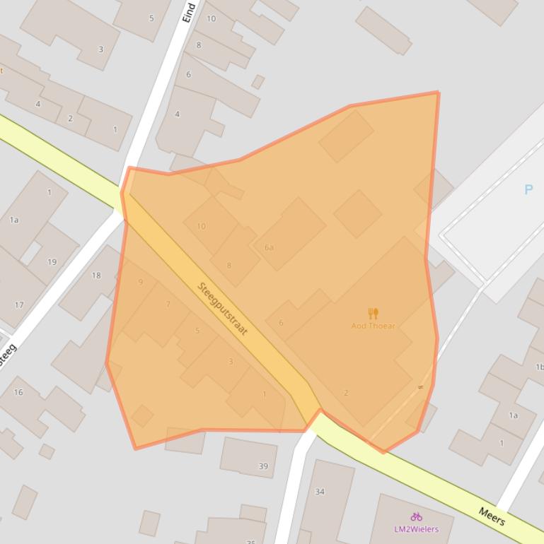 Kaart van postcodegebied 6017BC.