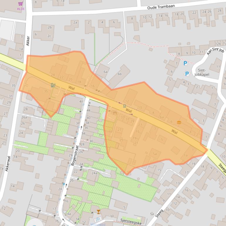 Kaart van postcodegebied 6017BE.