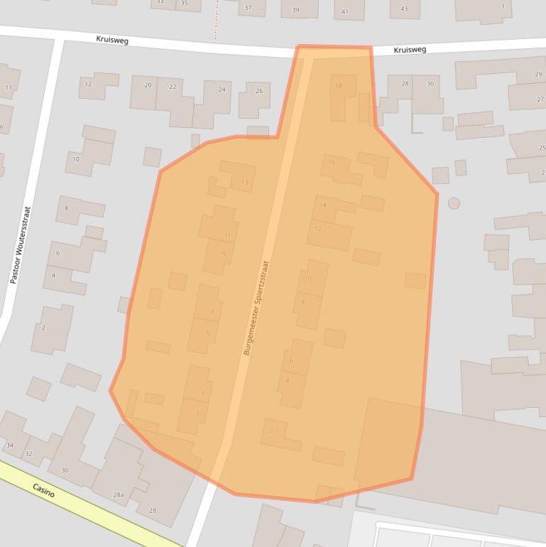 Kaart van postcodegebied 6017BT.