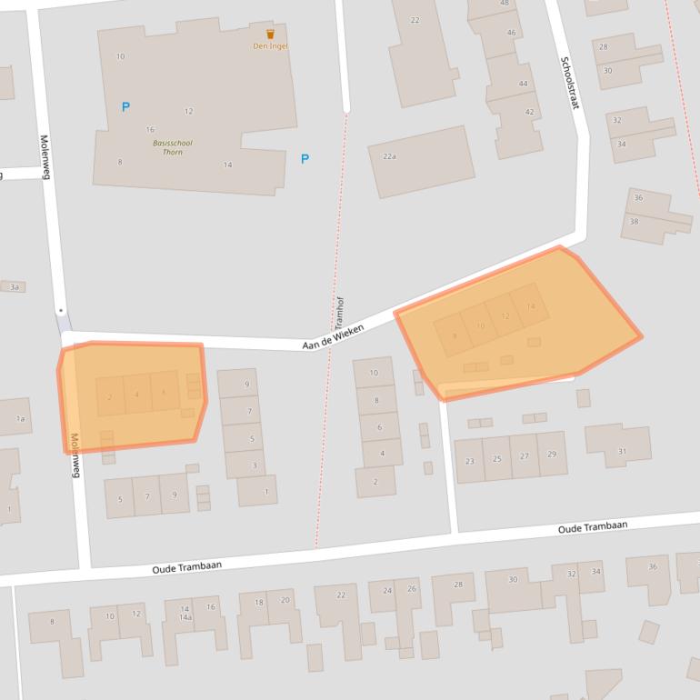 Kaart van postcodegebied 6017DB.