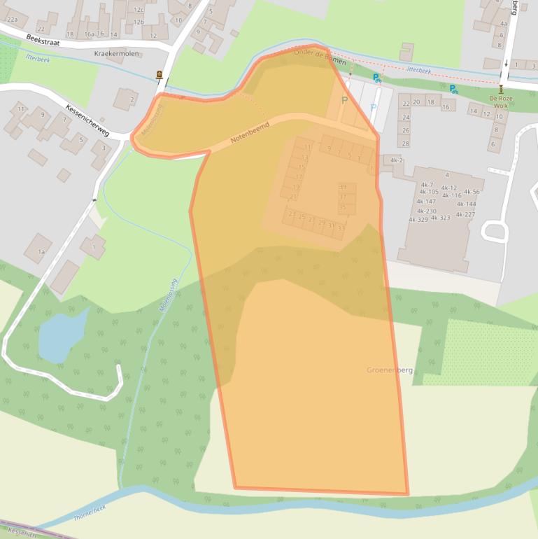 Kaart van postcodegebied 6017EJ.