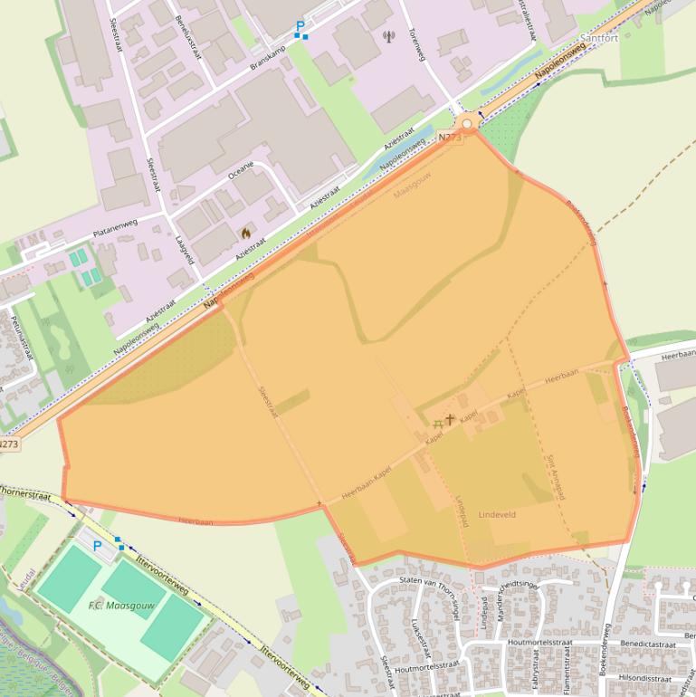 Kaart van postcodegebied 6017RB.