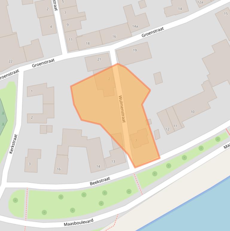 Kaart van postcodegebied 6019AJ.