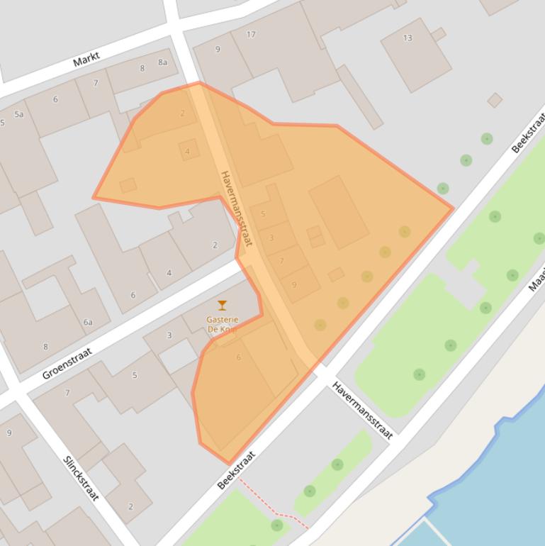 Kaart van postcodegebied 6019AM.