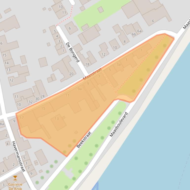 Kaart van postcodegebied 6019BA.