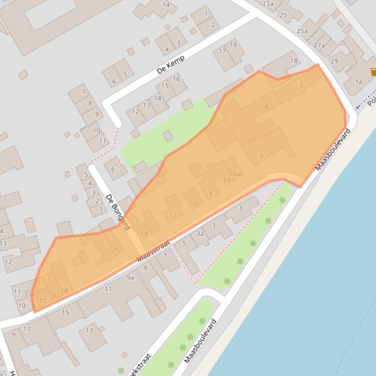 Kaart van postcodegebied 6019BB.