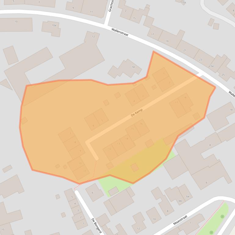 Kaart van postcodegebied 6019BE.