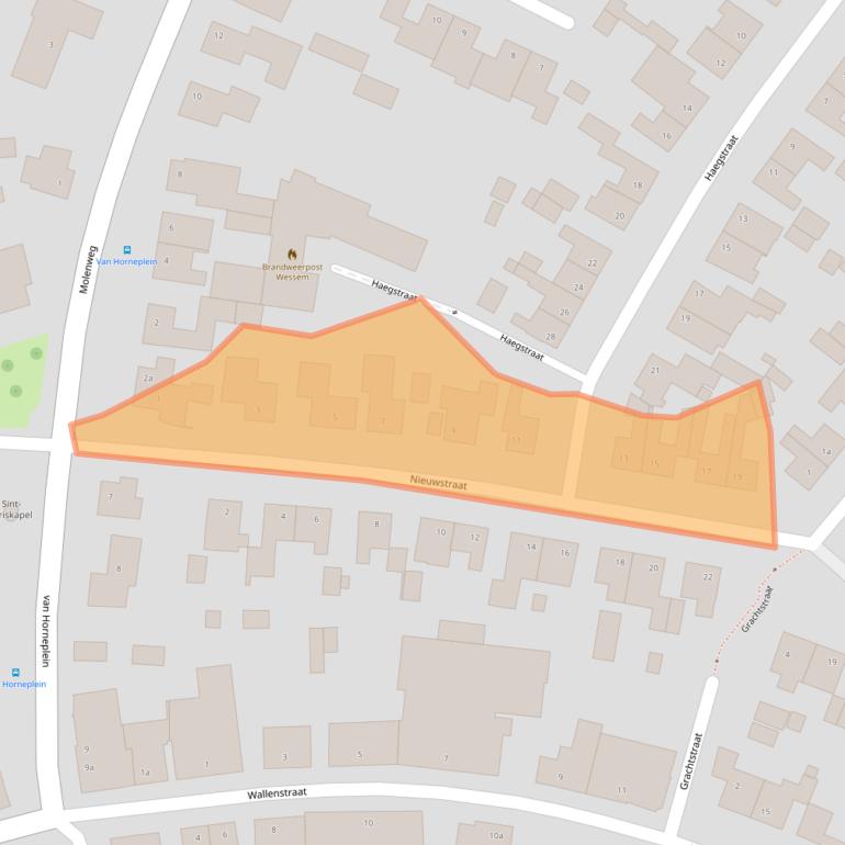 Kaart van postcodegebied 6019BT.