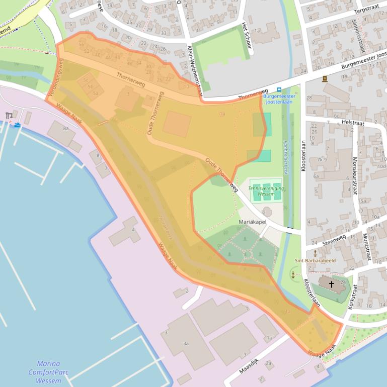 Kaart van postcodegebied 6019CA.