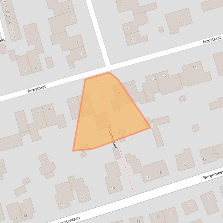 Kaart van postcodegebied 6019CE.