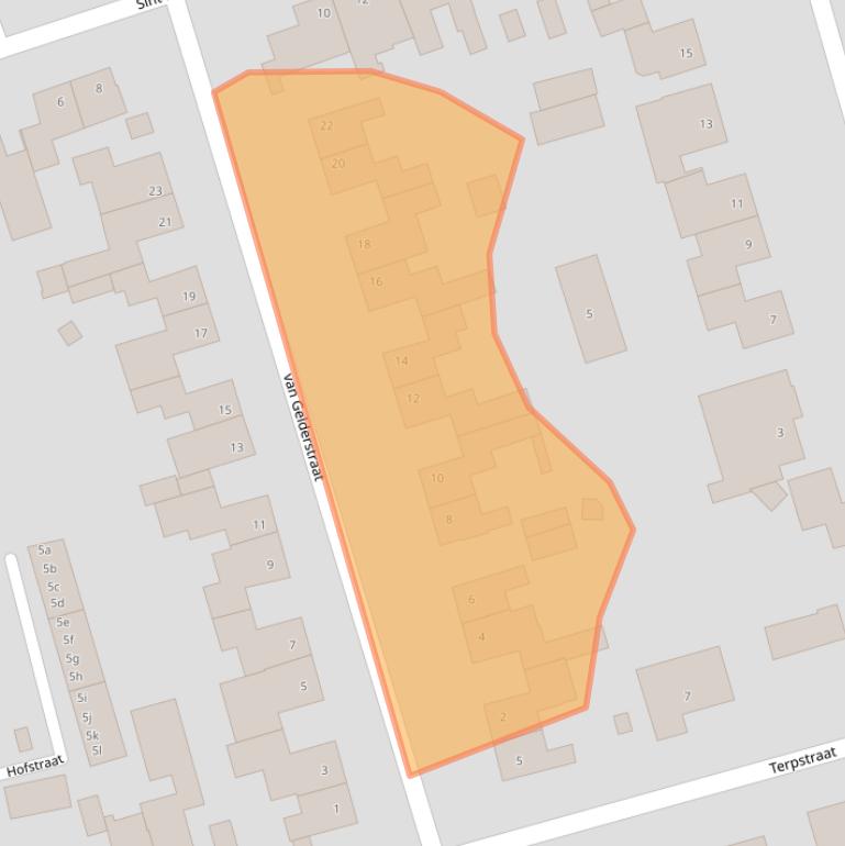Kaart van postcodegebied 6019CH.