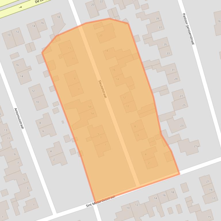 Kaart van postcodegebied 6019CM.