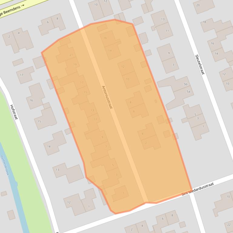 Kaart van postcodegebied 6019CN.