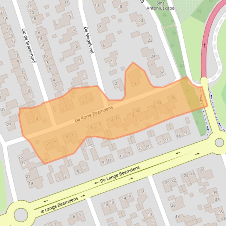 Kaart van postcodegebied 6019CS.