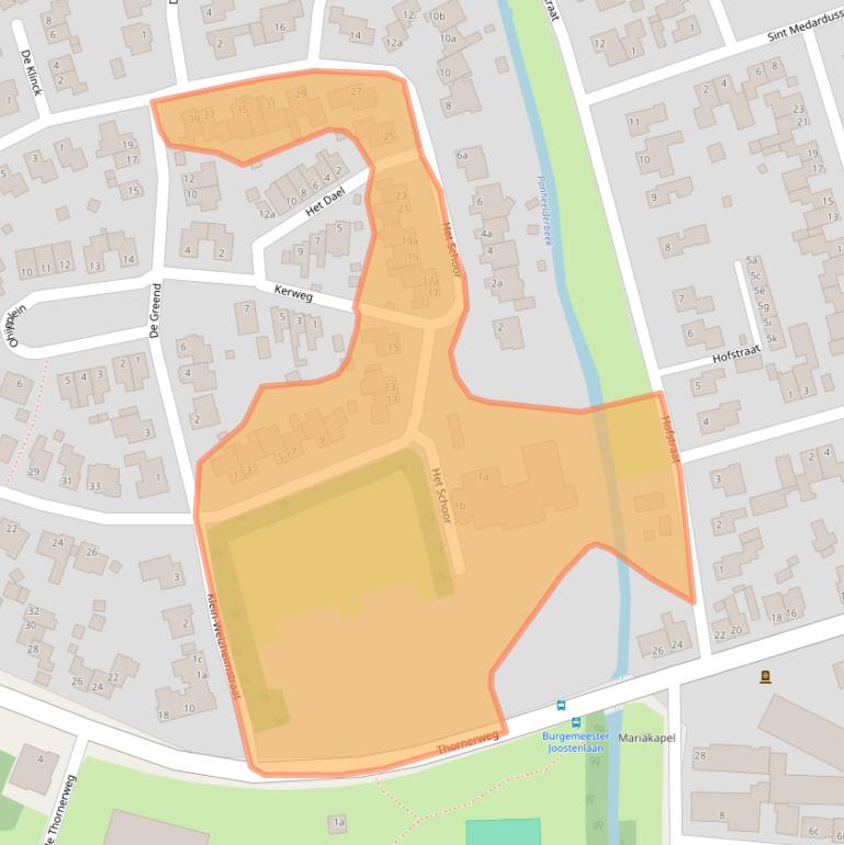 Kaart van postcodegebied 6019EC.