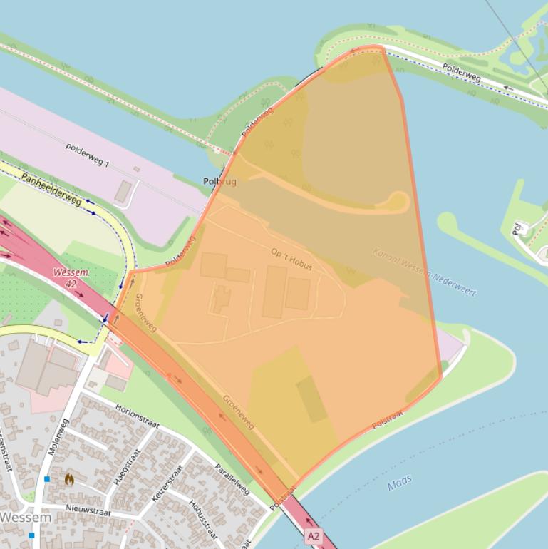 Kaart van postcodegebied 6019RE.