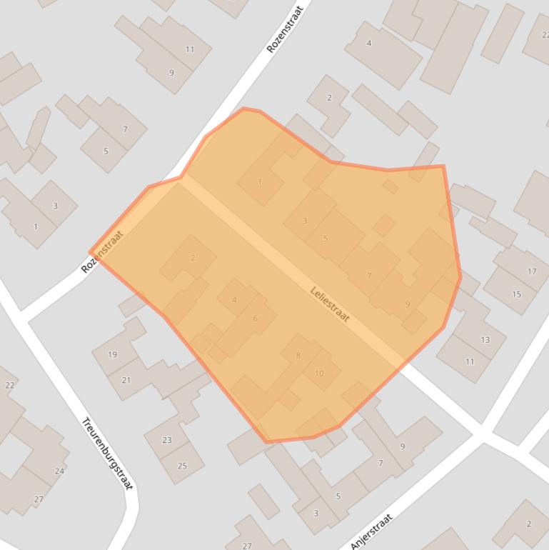 Kaart van postcodegebied 6021BC.