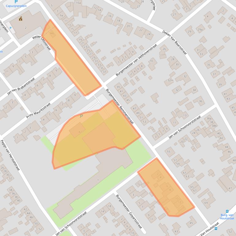 Kaart van postcodegebied 6021BM.