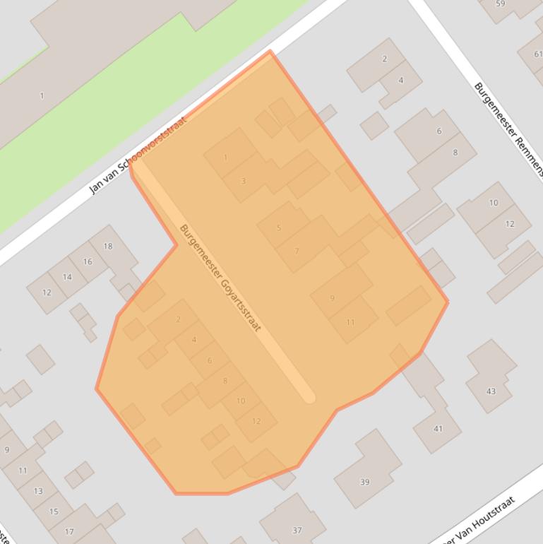 Kaart van postcodegebied 6021BN.