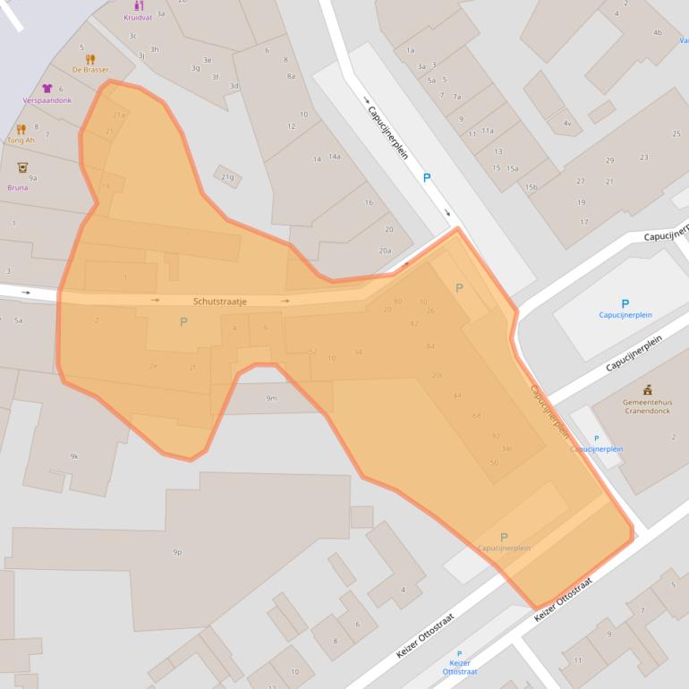 Kaart van postcodegebied 6021CC.