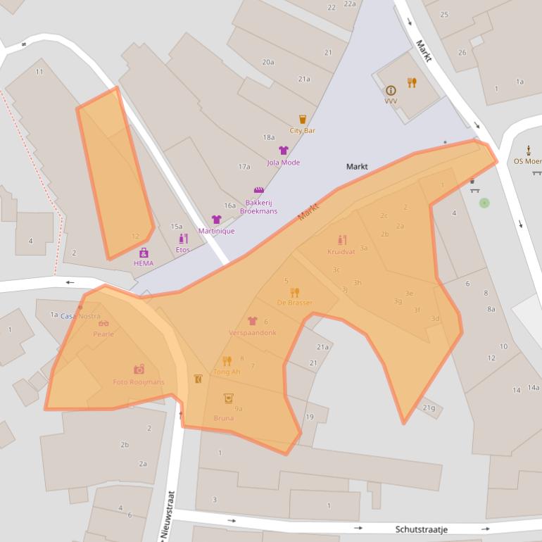 Kaart van postcodegebied 6021CD.
