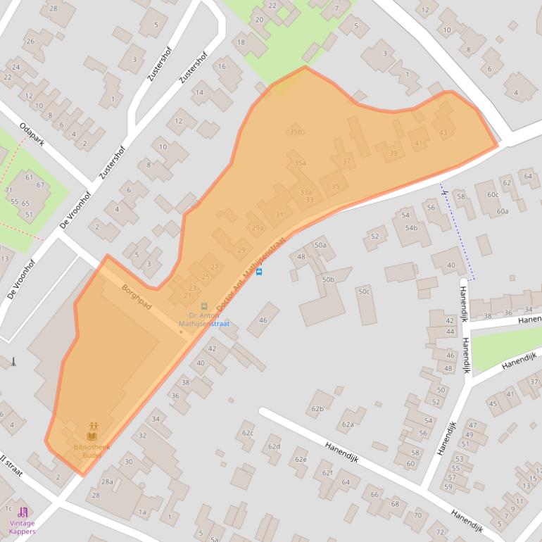 Kaart van postcodegebied 6021CK.