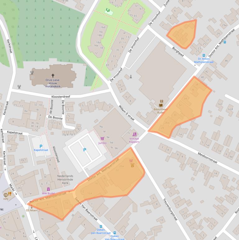 Kaart van postcodegebied 6021CL.