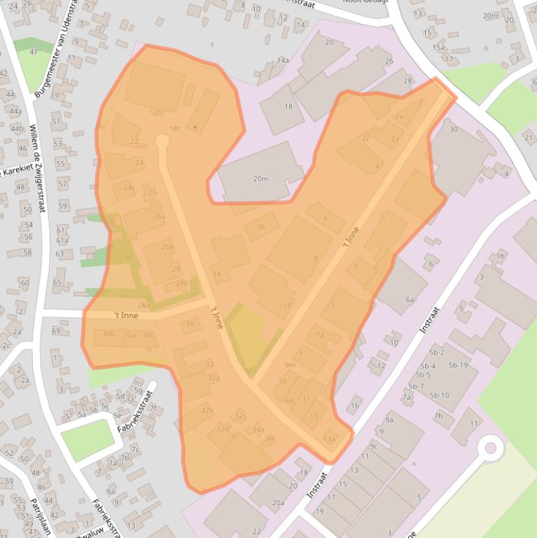 Kaart van postcodegebied 6021DA.