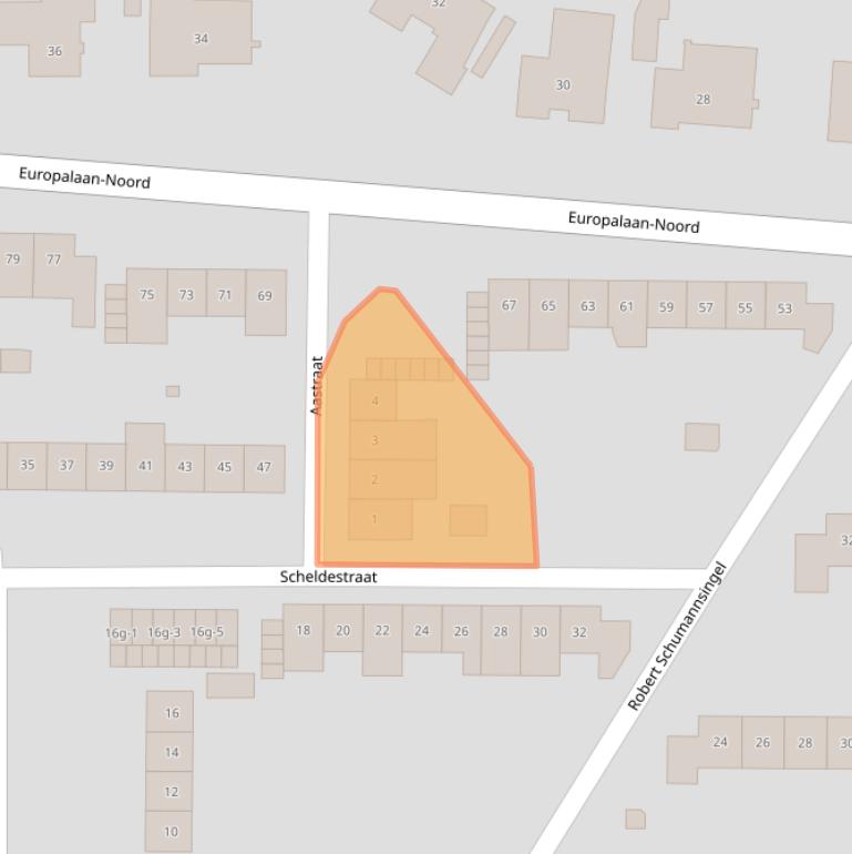 Kaart van postcodegebied 6021ET.