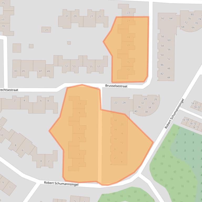 Kaart van postcodegebied 6021EV.