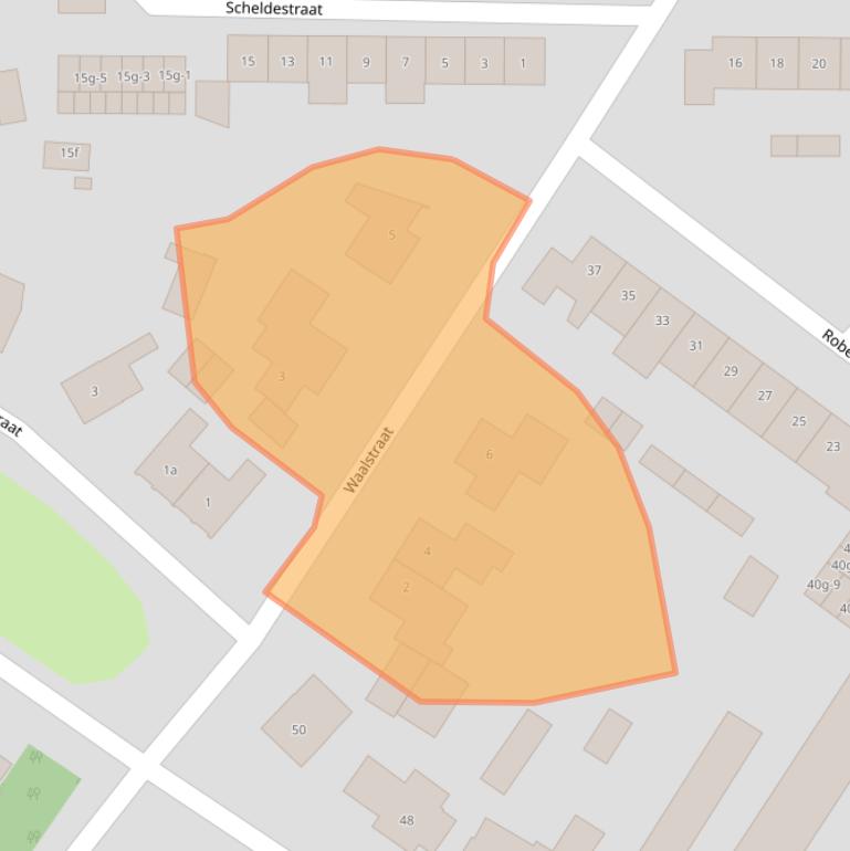 Kaart van postcodegebied 6021GG.