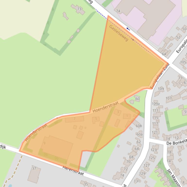 Kaart van postcodegebied 6021GN.