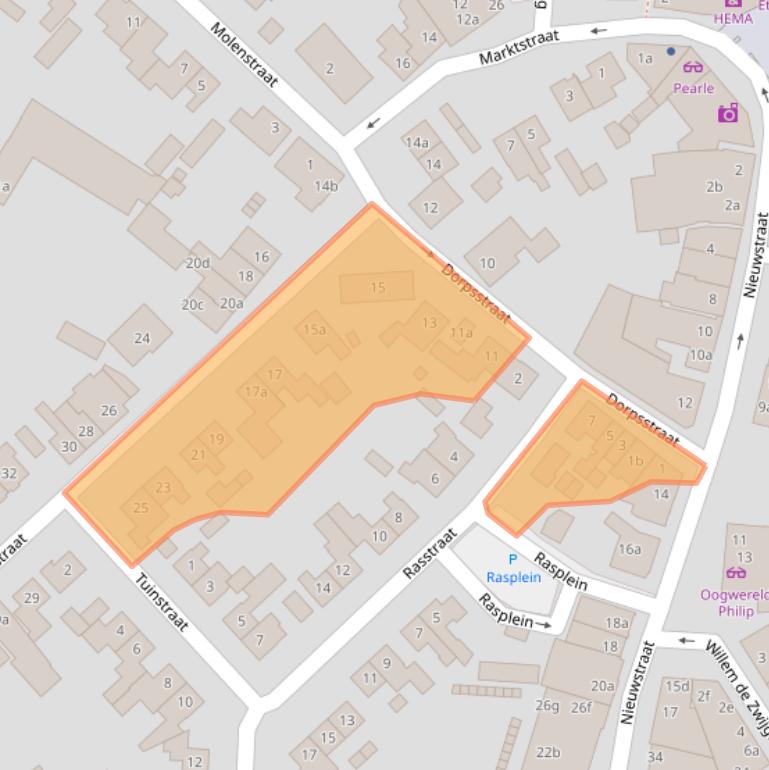Kaart van postcodegebied 6021HA.
