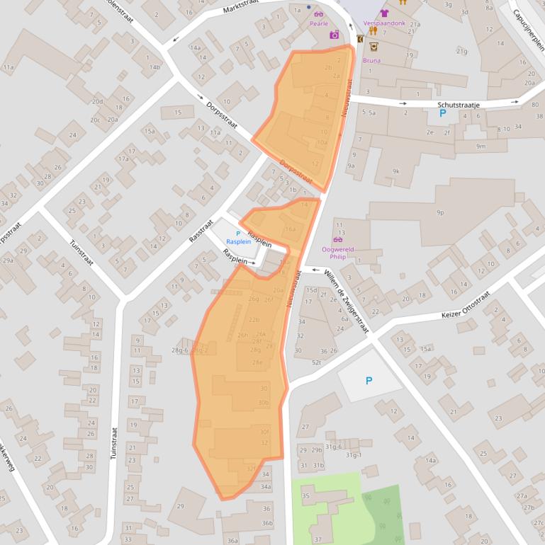 Kaart van postcodegebied 6021HS.
