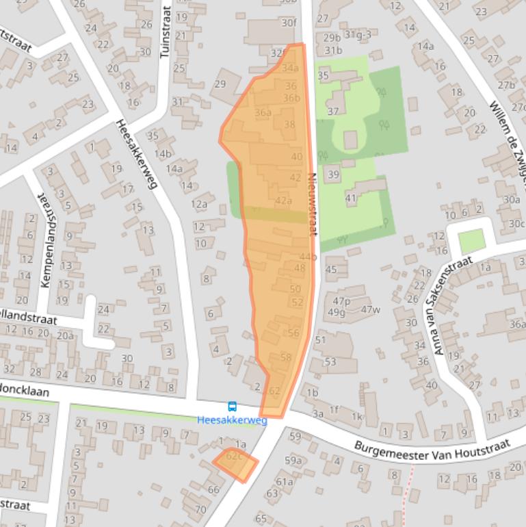 Kaart van postcodegebied 6021HT.