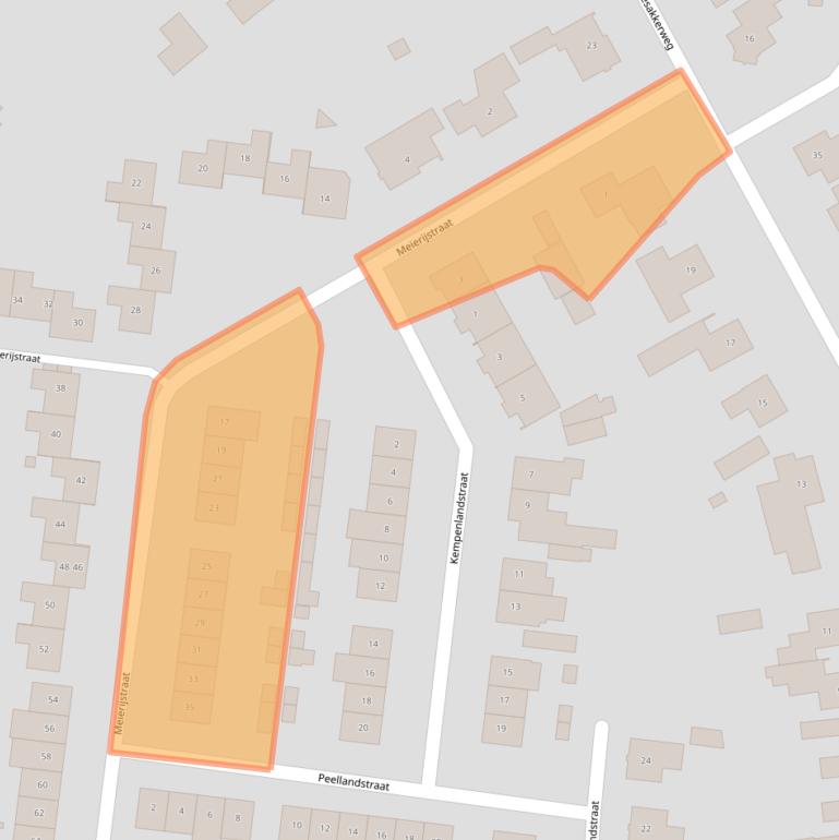 Kaart van postcodegebied 6021JA.