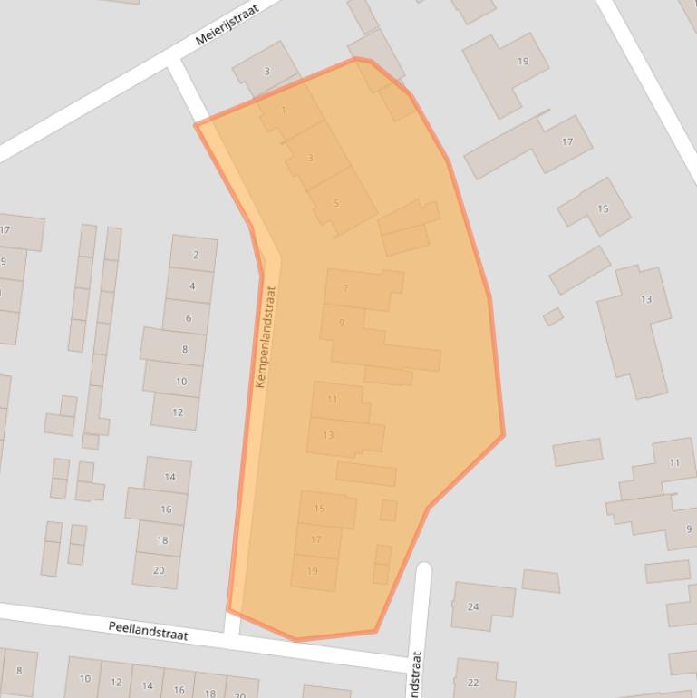 Kaart van postcodegebied 6021JD.