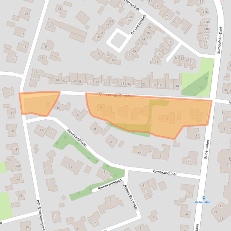 Kaart van postcodegebied 6021JK.