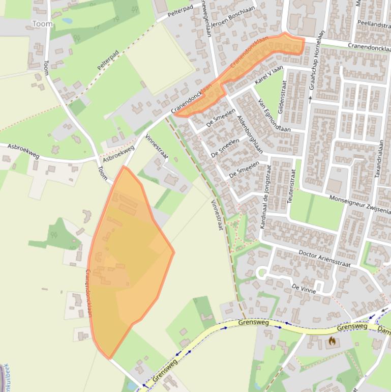 Kaart van postcodegebied 6021JS.