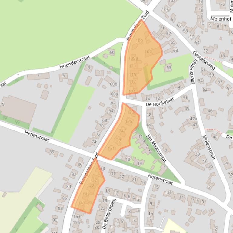 Kaart van postcodegebied 6021KK.