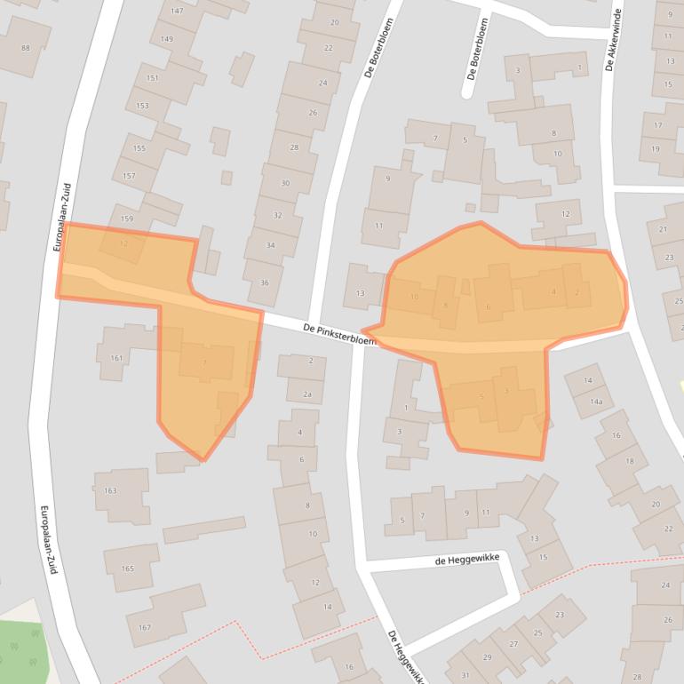 Kaart van postcodegebied 6021LT.