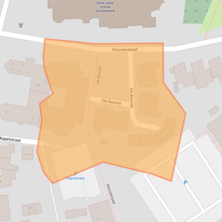 Kaart van postcodegebied 6021MP.