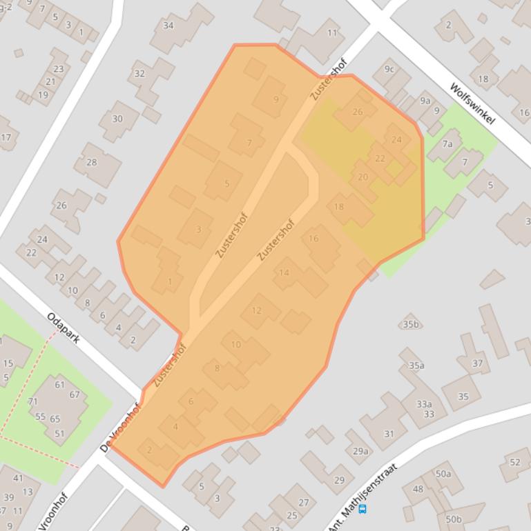 Kaart van postcodegebied 6021MS.