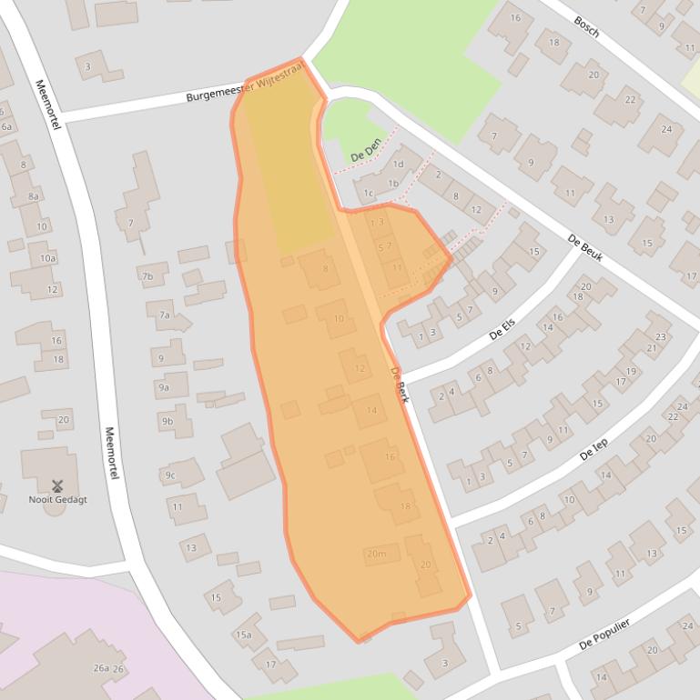 Kaart van postcodegebied 6021NJ.