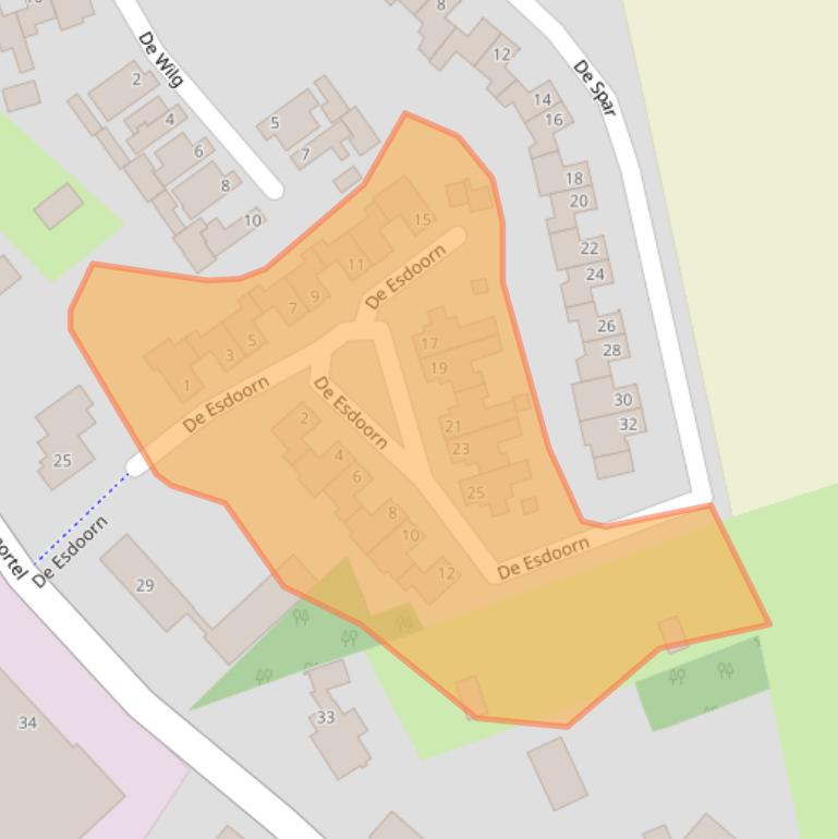 Kaart van postcodegebied 6021NM.