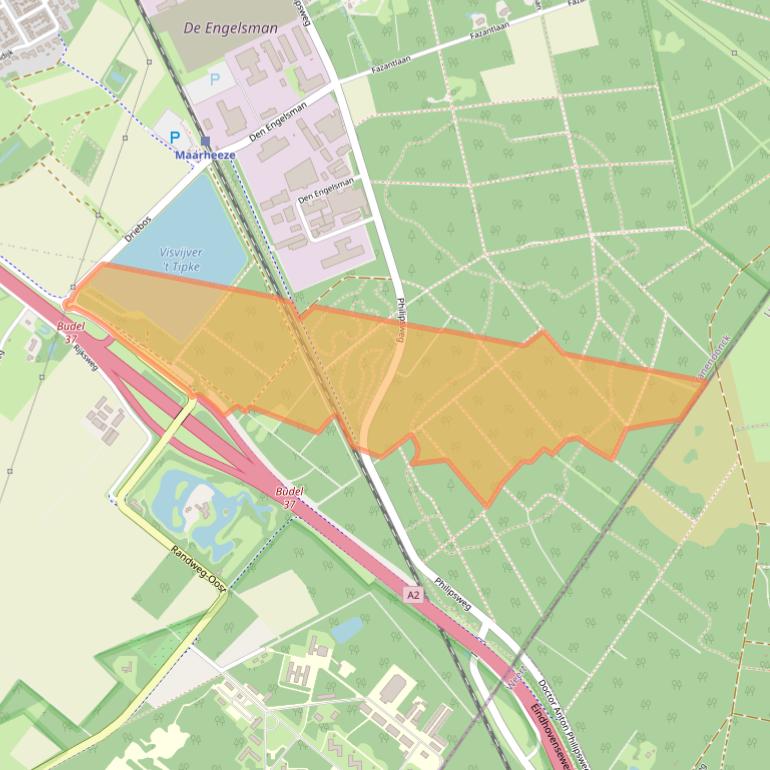 Kaart van postcodegebied 6021PD.
