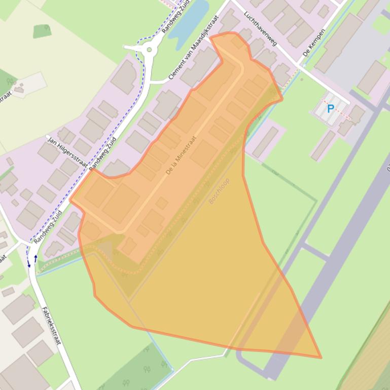 Kaart van postcodegebied 6021PJ.