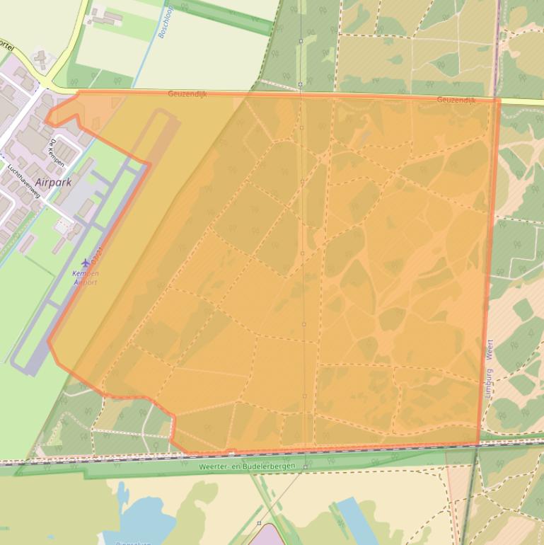 Kaart van postcodegebied 6021PV.