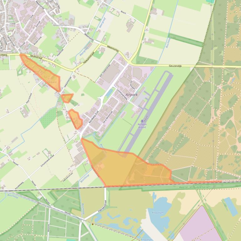 Kaart van postcodegebied 6021RC.